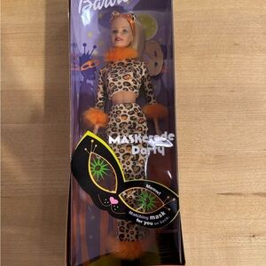 NRFB 2002 MASKerade Party Barbie. MEOW!
